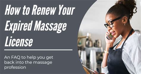 How To Renew Your Expired Massage License
