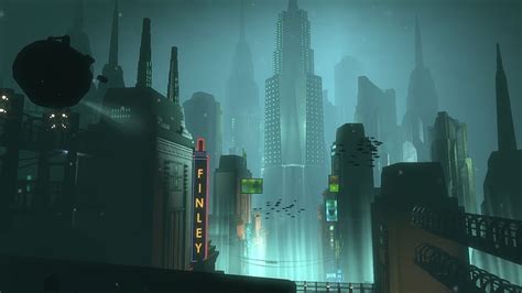 Hd Wallpaper Bioshock Night Rapture Cities Game Video Games Bioshock