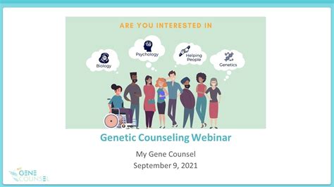 My Gene Counsel Genetic Counseling Webinar September 2021 Youtube