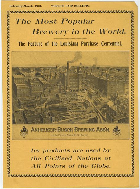The Most Popular Brewery in the World advertisement, 1901 | Flickr