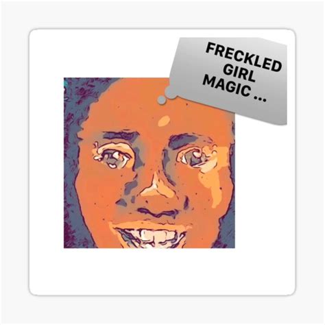 Freckled Girl Magic Comic Remix 2 Sticker By Pepperanddaria Redbubble