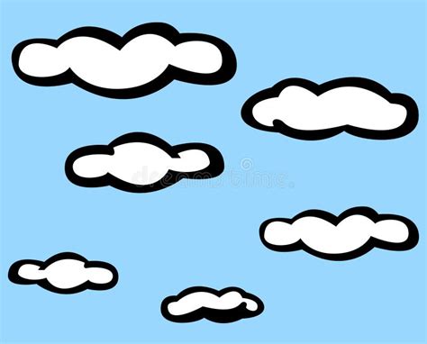 Nubes en el cielo ilustración del vector Ilustración de nube