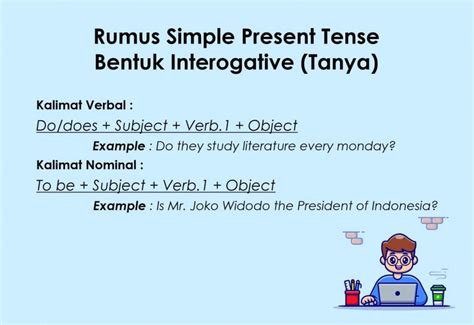Rumus Simple Present Tense Verbal Dan Nominal Simple Present Tense Images