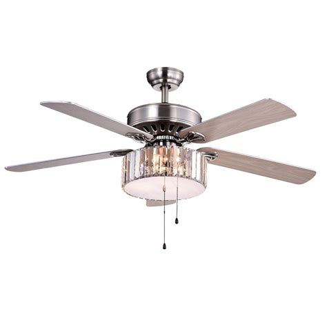 Get the best deal for tiffany & co. Warehouse of Tiffany Kimalex 52 in. Nickel Ceiling Fan ...