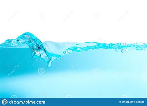 Close Up Blue Water Splash With Copy Space Stock Image Image Of
