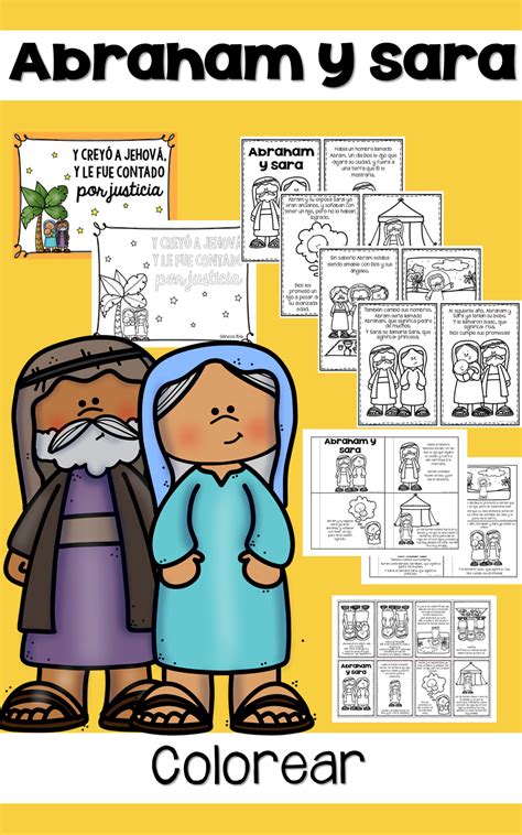 Abraham And Sarah Bible Lesson Printable Pack English And Spanish Abraham And Sarah Bible