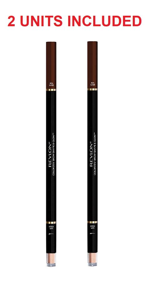 2 Pack Revlon Colorstay Shape And Glow Eye Brow Marker Dark Brown