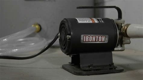 Ironton 12 Volt Transfer Pump With Suction Attachment 264 Gph 34in