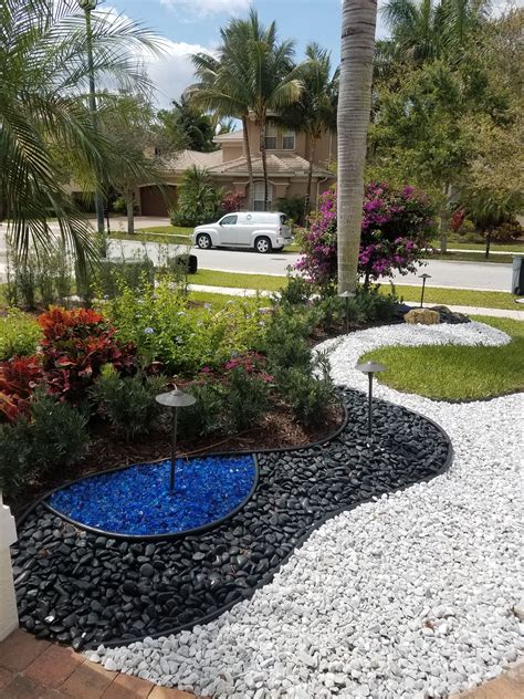 This Ornamental Front Yard Landscape Design Is Marked By The Eye