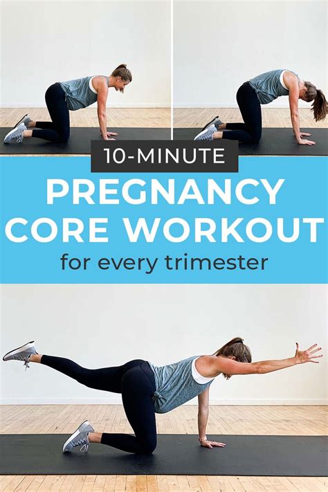 8 Safe Pregnancy Ab Exercises Video Nourish Move Love Pregnancy Ab Workout Pregnancy Abs