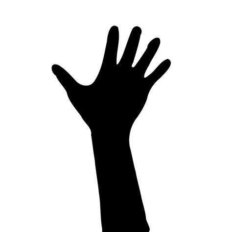 Free Open Hand Silhouette Download Free Open Hand Silhouette Png