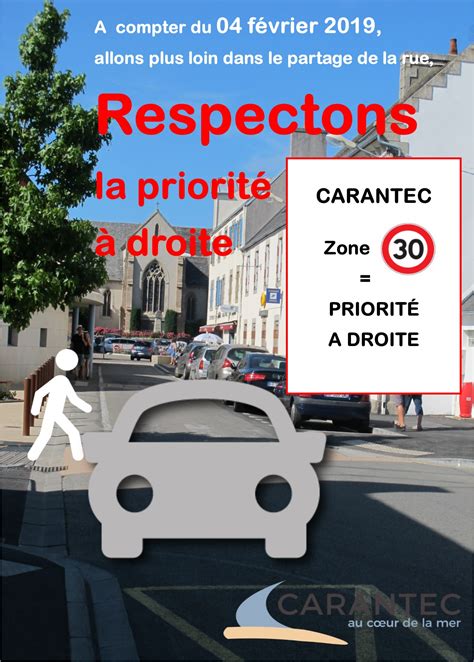 ZONE 30 ET PRIORITÉ A DROITE - Mairie de Carantec