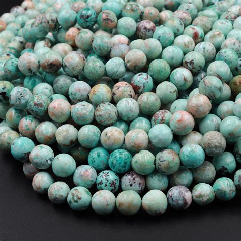 Genuine Natural Peruvian Turquoise 6mm 8mm 10mm 12mm Round Beads Ebay