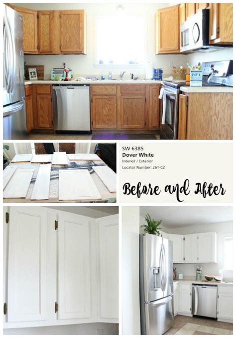 This diy painting kitchen cabinets tutorial is the one you have been waiting for. Dover White Kitchen Cabinets Lighten up your Kitchen ...