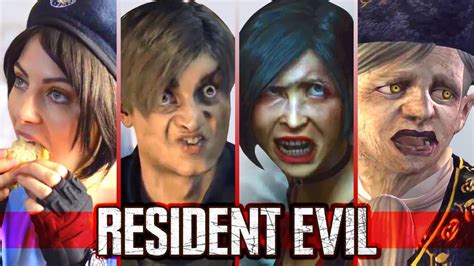 Top 10 Funny And Weird Resident Evil Moments Vol1 Youtube