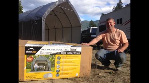 16 how to set up a portable garage? ShelterLogic Garage in a Box Review - Portable RV Garage ...