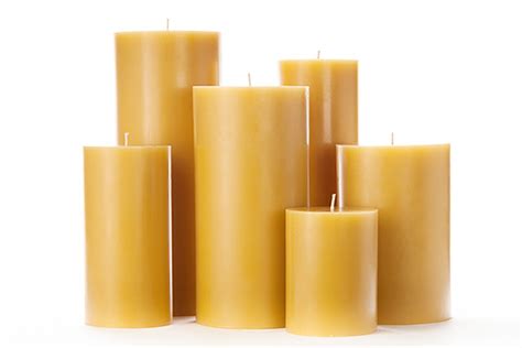 Large Yellow Pillar Candles
