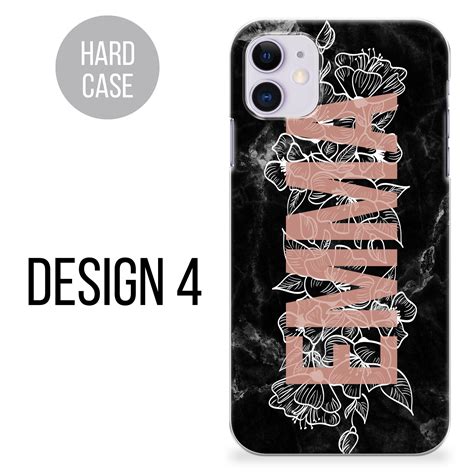 Personalised Phone Case Iphone 11 Name Initial Hard Plastic Etsy