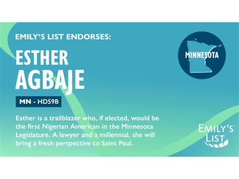 Endorsements Esther For State Representative