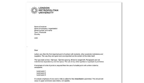 While some people use readymade letters, others use personalized letterheads. Headed paper - London Metropolitan University