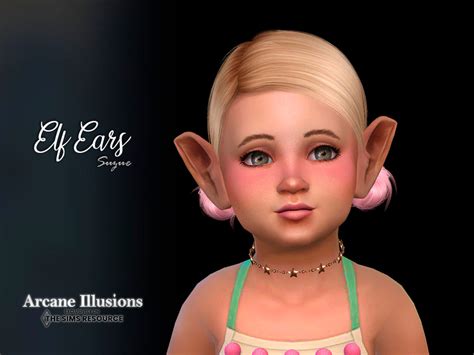 The Sims Resource Arcane Illusions Elf Ears Toddler V2