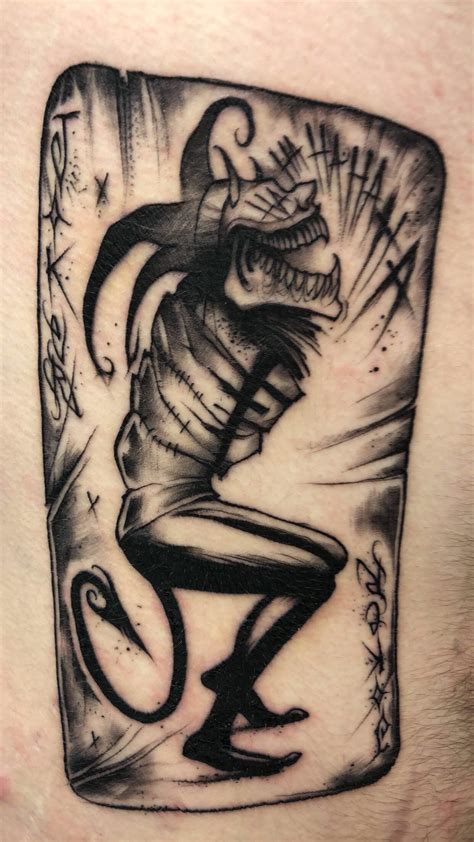 Jun 17, 2021 · the tattoo is a playing card joker, jokic's nickname, with nikola's face in the cartoon. Joker Card by Donovan Spence at Corner Tattoo. Winnipeg, Mb : tattoos