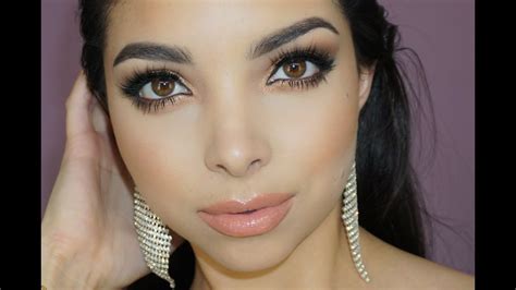 How To Brown Smokey Eyes And Glittler Full Glam Youtube