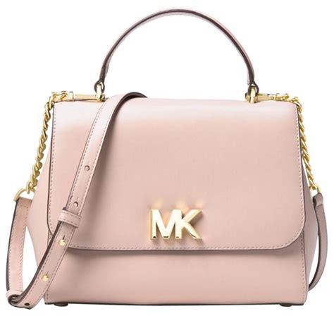 Michael Kors Women Handbag Purse Light Pink Leather Satchel Handbags Michael Kors Leather Bag