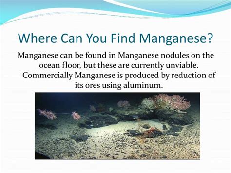 Manganese nodule meaning in urdu. PPT - Manganese ( Mn ) PowerPoint Presentation - ID:2228046