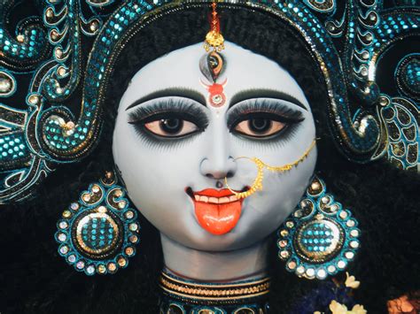Download Goddess Kali Blue Headpiece Wallpaper