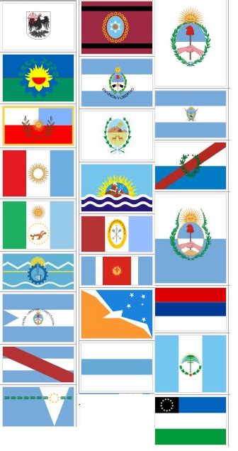 Average Colors Of The Flags Of The Provinces Of Argentina R Vexillology