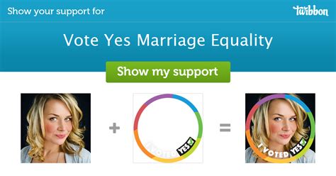 vote yes marriage equality support campaign twibbon