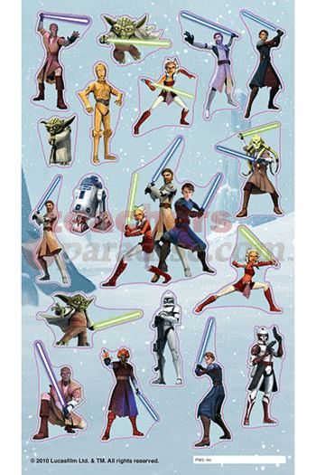 Eureka Star Wars Clone Wars Stickerfitti Flat Packs Eu 6250076