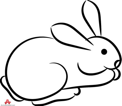 Bunny Black And White Black And White Rabbit Clipart Free Design