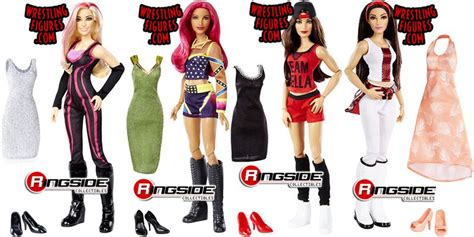 wwe girls fashion dolls w accessories set of 4 wwe toy wrestling action figures by mattel