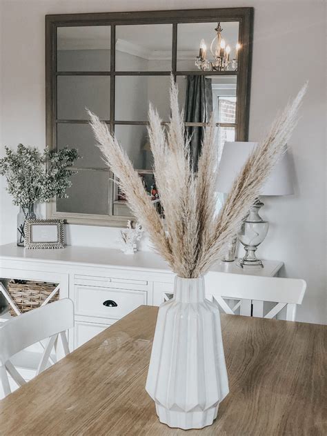 Pampas Grass Decor Home Dining Table Accessories Decor