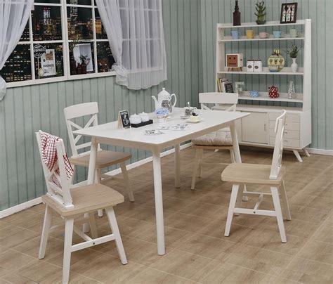 model meja makan minimalis terbaru  kayu kaca dekorrumahnet