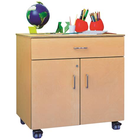 Whitney Brothers Wb1664 30 X 22 X 30 Mobile Wood Teachers Locking