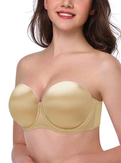 Womenâ€™s Underwire Bra Contour Convertible Full Coverage Strapless Bra Large Bust Plus Size