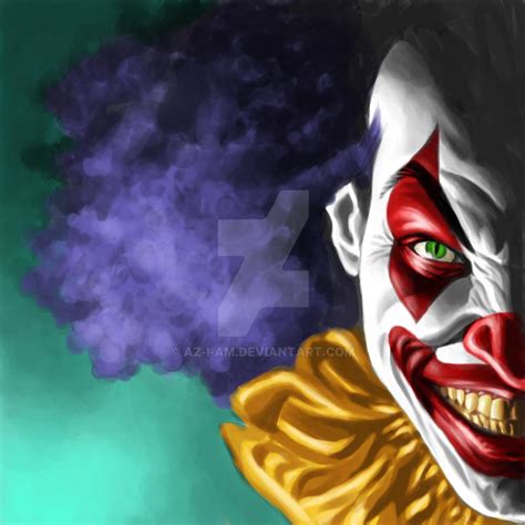 Evil Clown By Az I Am On Deviantart