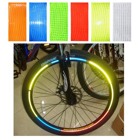 New Outerdo 1pc Fluorescent Bike Reflective Stickers Mtb Road Cycling