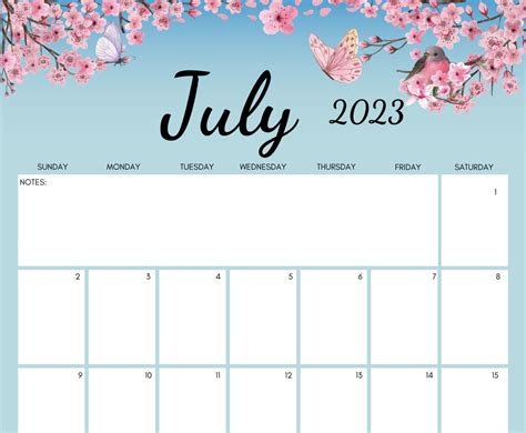 Editable Planner July 2023 Printable July 2023 Calendar Etsy Artofit