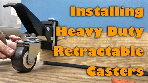 Installing Retractable Workbench Caster Wheels Youtube