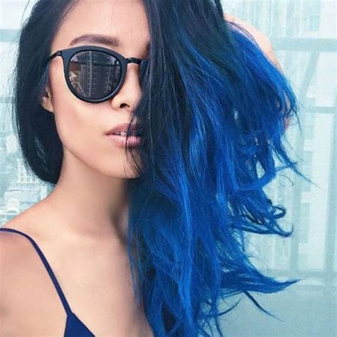 20 Awesome Blue Black Hair Looks To Raise Charm Hair Styles Blue
