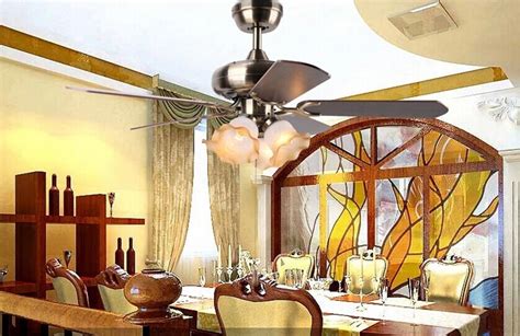 They believe that ceiling fans(at least the usual ones) severely compromise the aesthetics of a room and act somewhat as a sour spot. Dining room bedroom 42inch ceiling fan light continental ...
