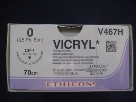 Vicryl 0 Cp 1 70cm J467h Jan F Andersen