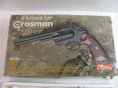 Crosman Model 38t 22 Co2 Pellet 6 Shot Revolver For Sale