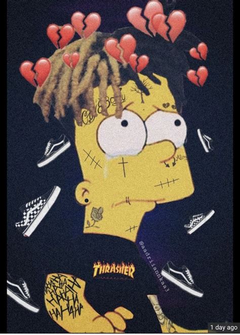 Broken Heart In 2020 Bart Simpson Art Simpson Wallpaper Iphone