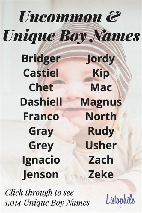 250 Unusual Middle Names For Boys Artofit