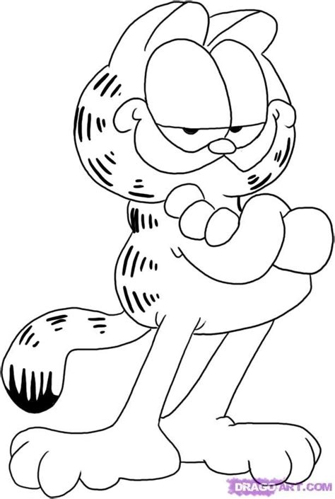 Garfield Cartoon Coloring Pages Coloring Pages Drawing Cartoon